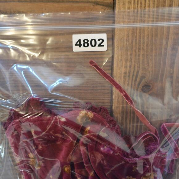 Vintage Y2K Victorias Secret Country Bustier Corset Top 34B Velvet Boho Lace Up - Picture 7 of 8